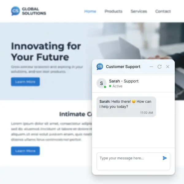 Agent AI pe site pentru răspunsuri și colectare lead-uri